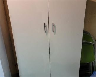 $25 White Metal cabinet