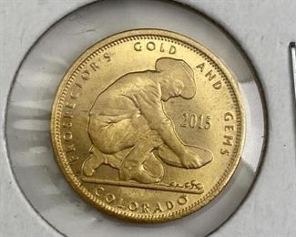 2015 Gold Prospector's Round 1/10oz .999 24Kt