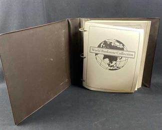 World Banknote Collection in A-Z Album