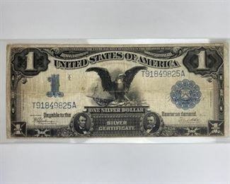 1899 U.S. Black Eagle $1 Silver Certificate Large Note