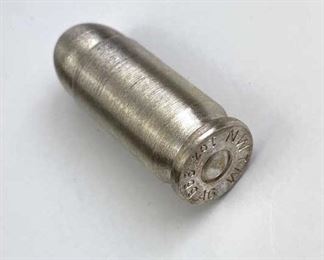 1oz Silver Bullet, .45 Cal Bullion Round .999