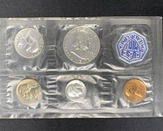 1962 US Silver Proof Coin Set w/ Franklin Half