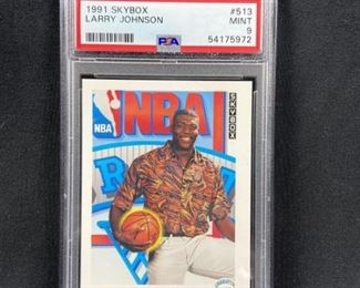 1991 Larry Johnson Skybox PSA 9 MINT