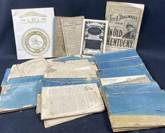 Collection of Antique Almanacs and More, circa Early 1900s