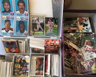 Thousands of sports cards.