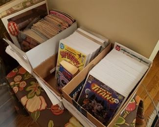 DC comic books, mostly bronze age, some nice ones but no rarities.