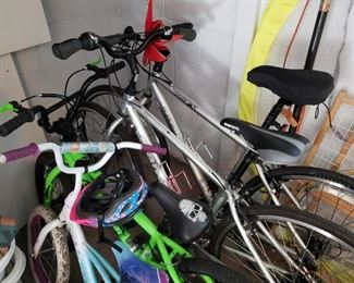 Trek and Bianchi bike