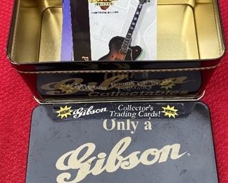 Gibson Collector Tin with Collector Cards