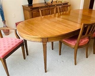 #1______$395 
Mahogany Dinning table
table   • 29high 94wide 40deep 
3 leaves,   • 12 wide each 
2armchair   • 35 high 24 wide 23 deep 
4side Cher   • 35 high 20 wide 21 deep 