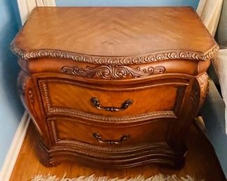 10_____ $300 
Pair of bedside chests  • 31Tx33Lx18D Cindi Crawford 