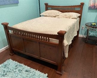 34_____ $350 
Full size Mission sttyle bed  • 50T with mattress 