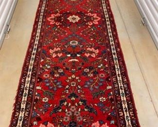 D- $375 Made in Iran Siase - Wool rug - Runner - 9feet4inches x 30inches wide 