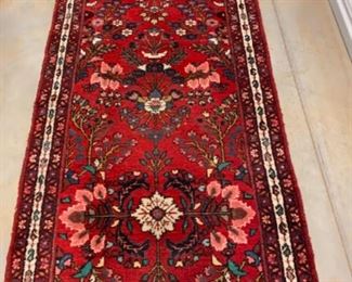 D- $375 Made in Iran Siase - Wool rug - Runner - 9feet4inches x 30inches wide 