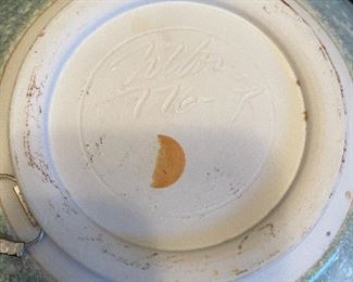 $50 Lot of 2 items: wall plate and celtic bowl