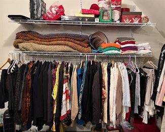 Loads and Loads of Clothing 
Sizes range from 6-14 Small-X-Large 
St John 
Ralph Lauren 
Escada 