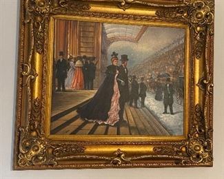 Victorian style oil paintings