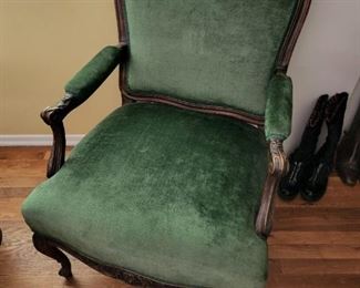 Emerald Green Vintage Chair 