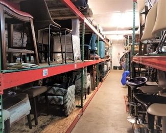 Barstools - both counter and bar height, large variety of dining/kitchen chairs, dining tables, pub tables, bar