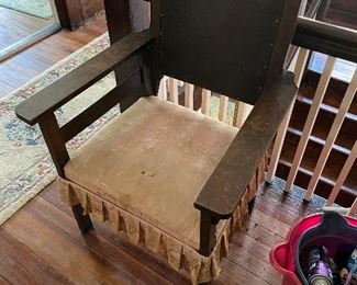 Antique arts and crafts chair