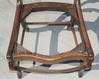 Antique Roseback Chair Frame - Cute, early 1900's Roseback chair frame that needs you to put a seat cushion on it.  Could use some tightening but overall in good condition.  $100.