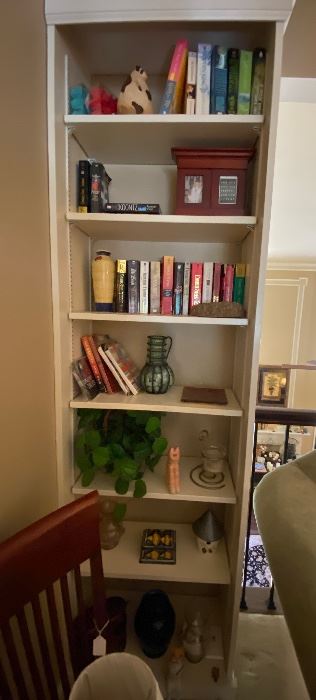 Home decor and paperback books