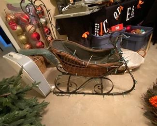 Christmas pre-lit sled