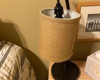 Burlap lamp