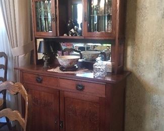 Gorgeous antique China cabinet / buffet.