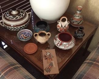 Native American pottery.