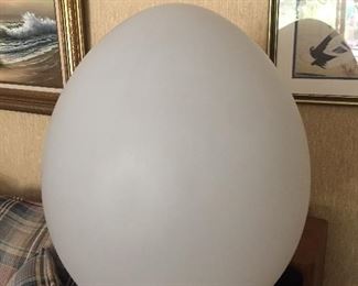 Unique egg lamp.