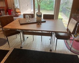 MCM kitchen table and 4 chairs....