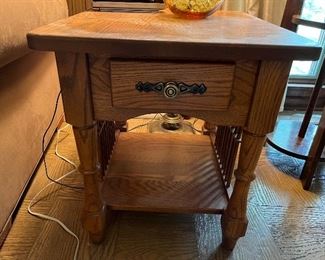 (2) matching Amish side tables (only one photographed)