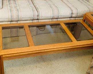 Wood/Glass Coffee Table