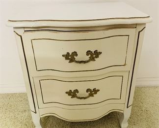 Vintage White Nightstand
