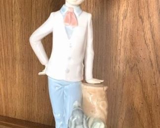 Lladro Nao - Boy w/Dog