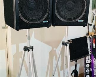Peavey Speakers on Stands