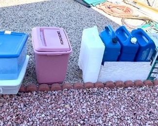 Misc. Storage bins / Water Jugs