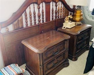 Coordinating King Headboard & (2) Nightstands
