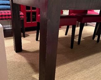 Pier 1 tobacco brown dining table 76" x 36" x 30" high