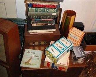 Old Bottles, old trunk, Books