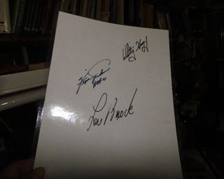 Lou Brock Signature and more