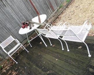 Vintage Patio set there is a 4th chair