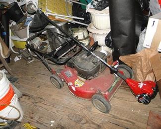 Mower and homelite weedwacker