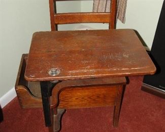 Old School Desk with storage