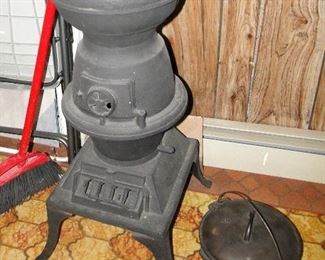 Pot Belly Stove and cast iron