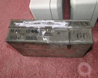 Civil war period metal box
