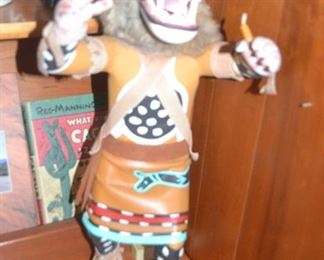 LARGE SIGNED KACHINA - NEEDS TO BE RE-ATTACHED TO BASE