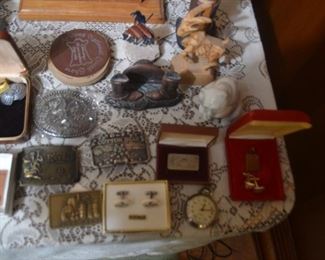 BELT BUCKLES AND CUFF LINKS