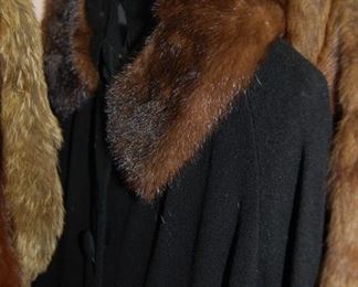 FUR COLLARED COAT