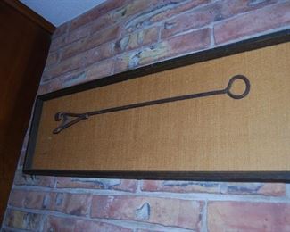 FRAMED VINTAGE BRANDING IRON